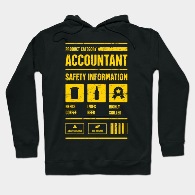 Accountant Safety Information | Accounting Hoodie by MeatMan